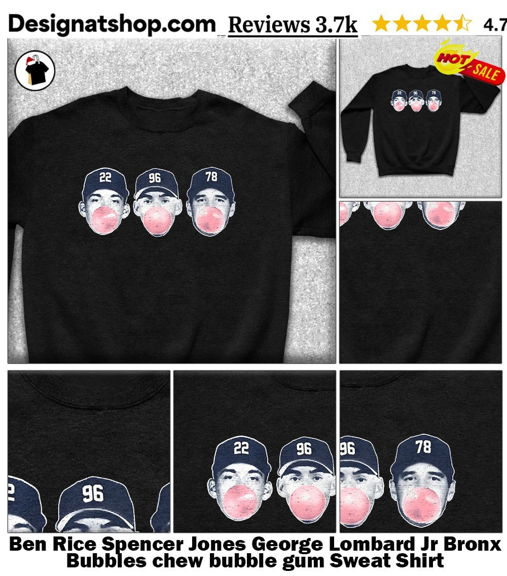 Ben Rice Spencer Jones George Lombard Jr Bronx Bubbles chew bubble gum shirt