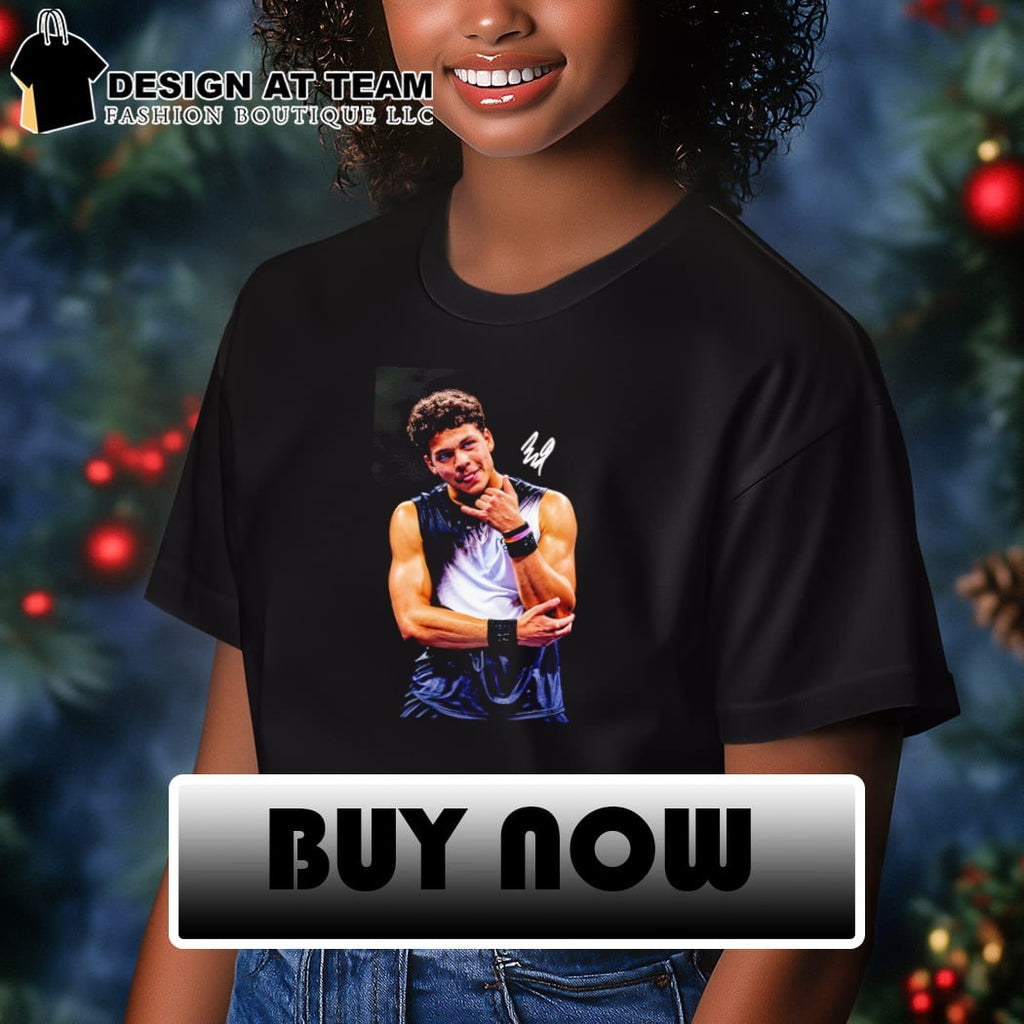 Ben Shelton Call Answered pose signature shirt