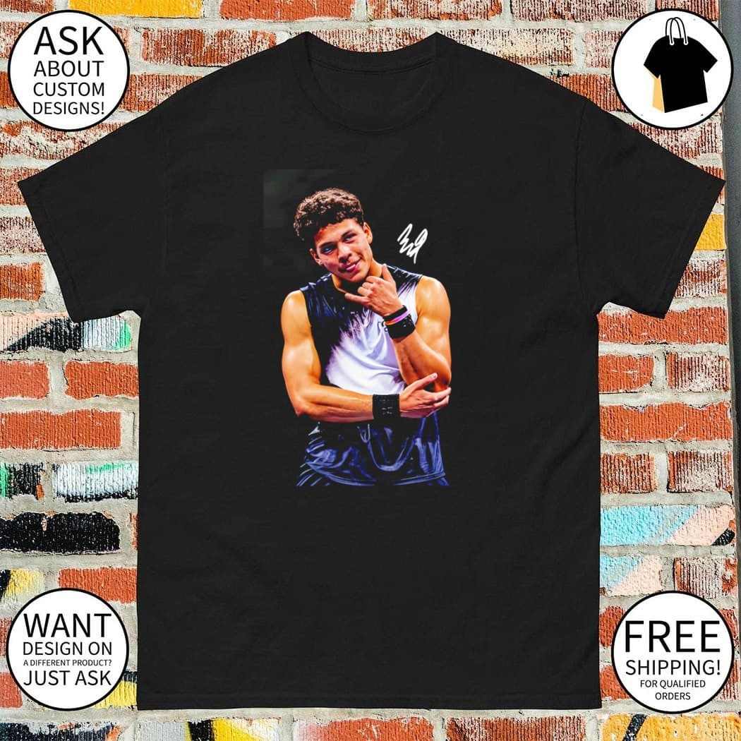 Ben Shelton Call Answered pose signature shirt