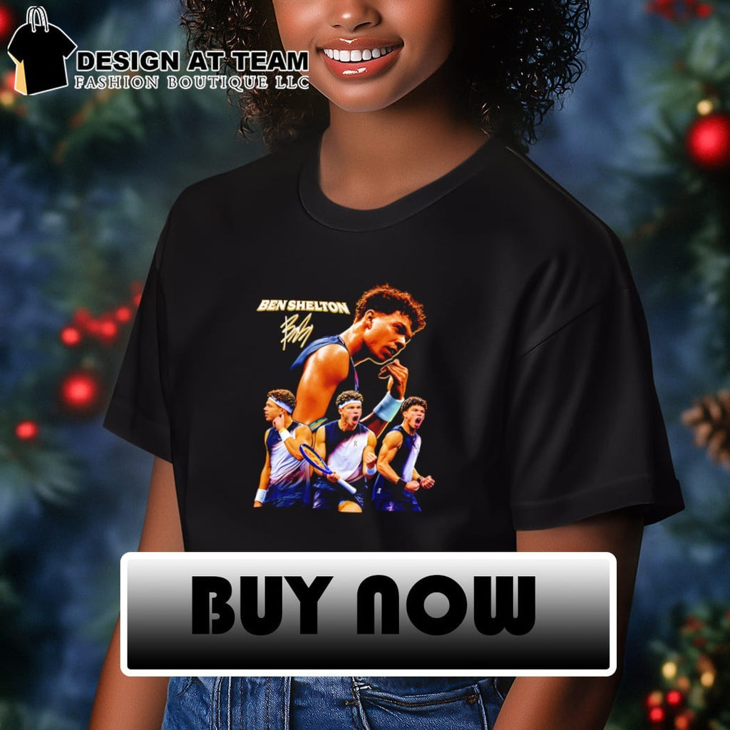 Ben Shelton Dialed In Tennis player graphic signature shirt
