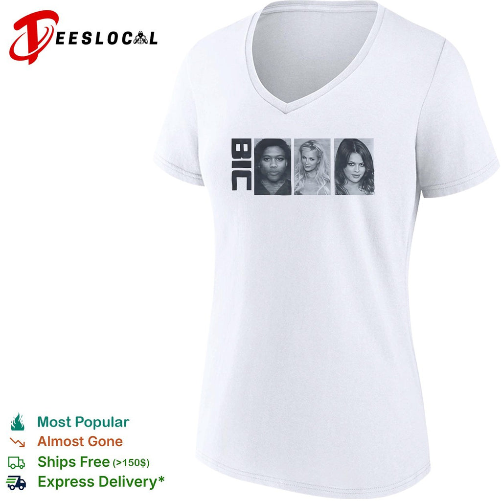 Bic pen company logo with celebrity faces shirt