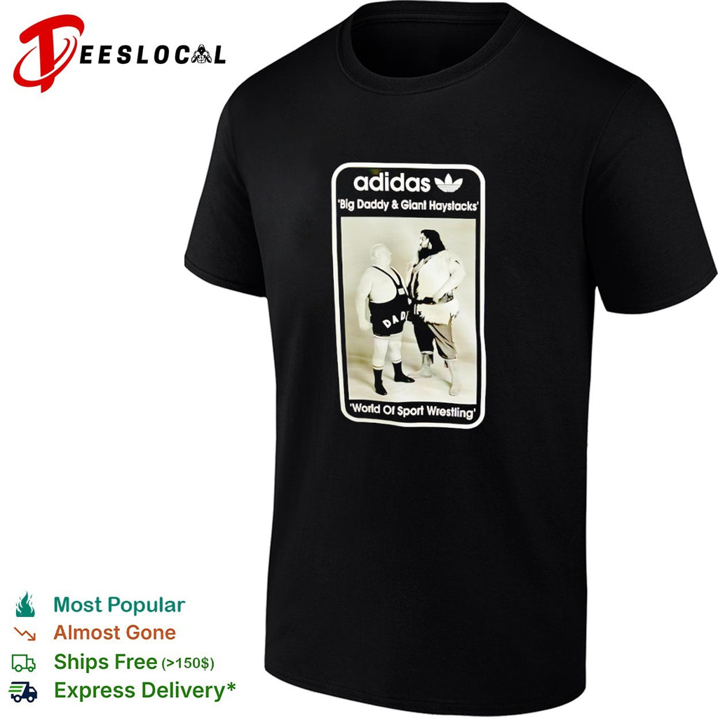 Big Daddy Giant Haystacks World of Sport wrestling wrestlers shirt