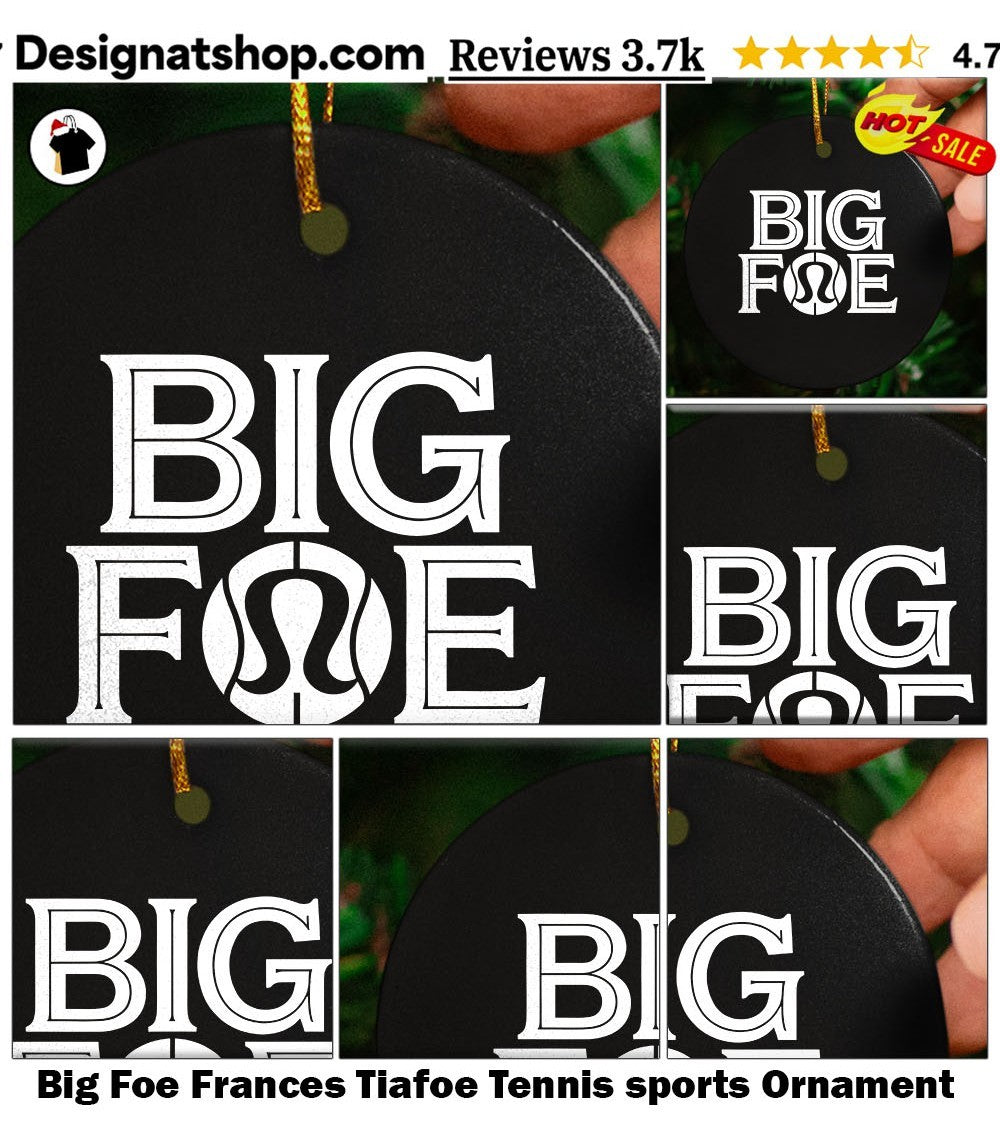 Big Foe Frances Tiafoe Tennis sports shirt