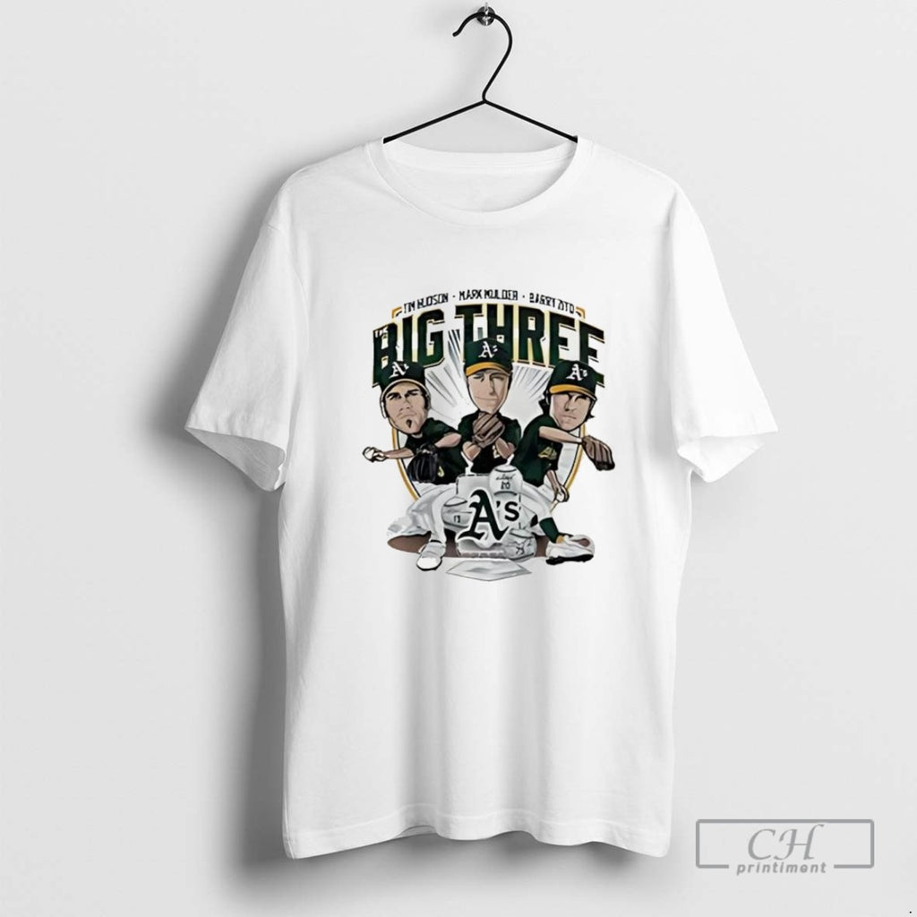 Big Three Tim Hudson Mark Mulder Barry Zito Of The Oakland Athletics Baseball Team