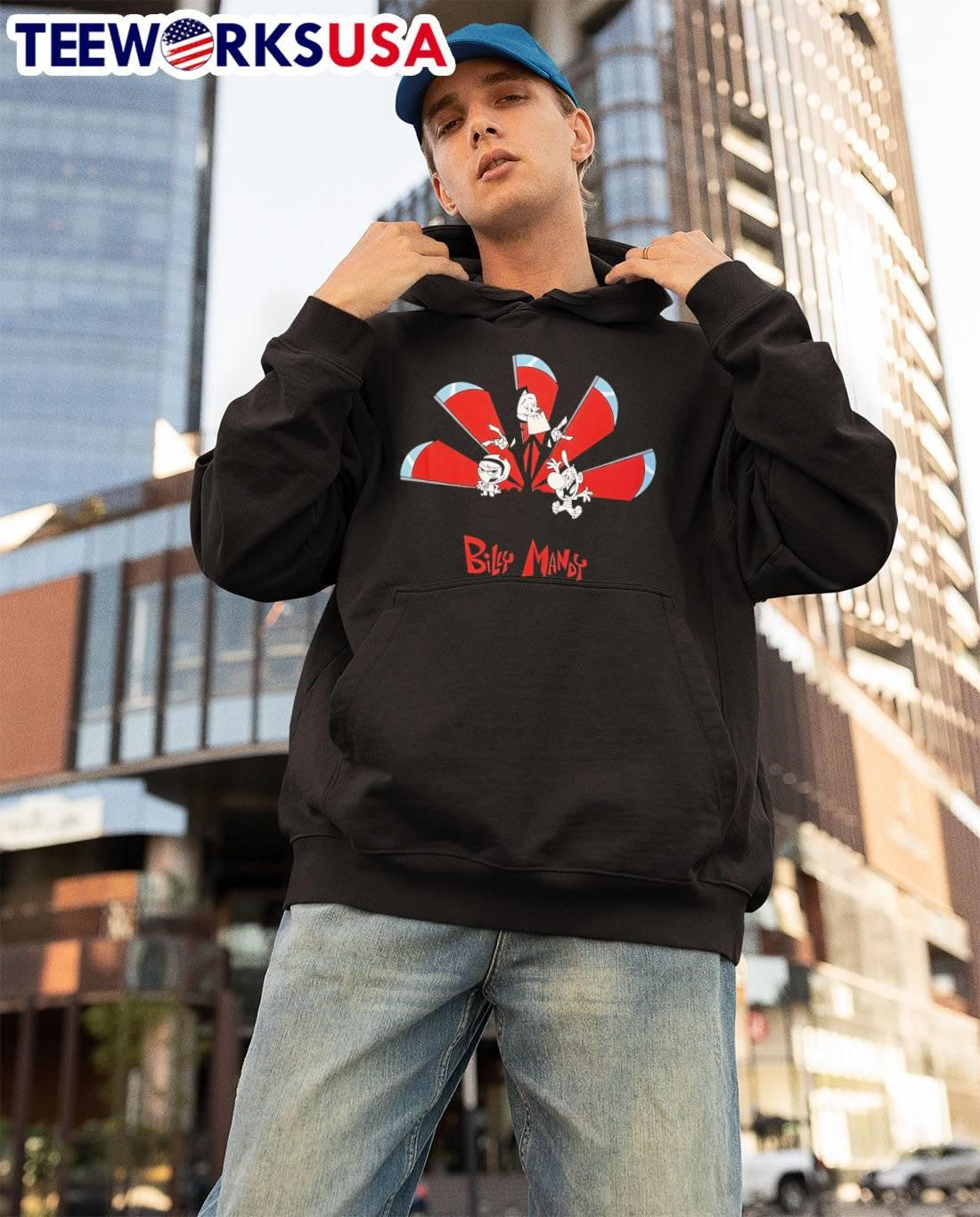 Billy Mandy Grim Reaper Scythes Cartoon Characters shirt