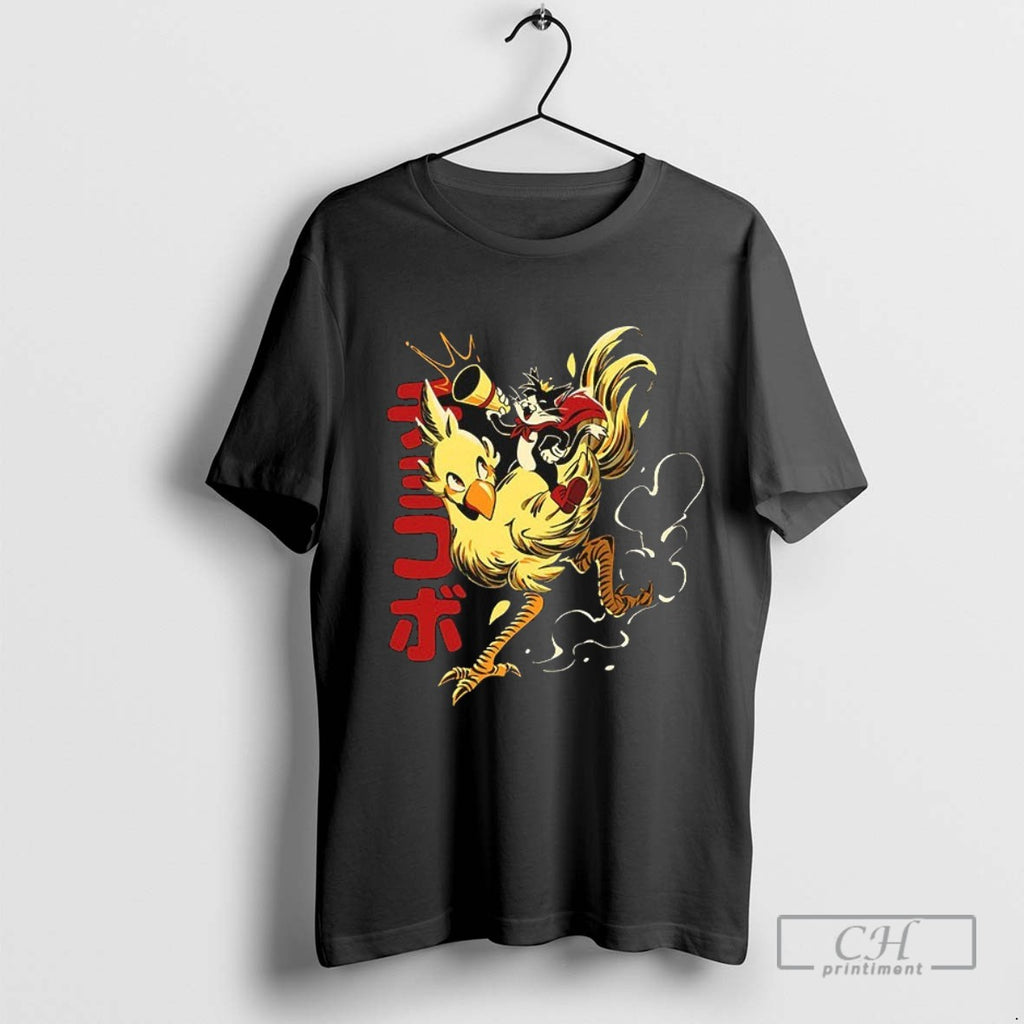 Bird And Cat Cait Sith Riding A Chocobo T Shirt Sweater