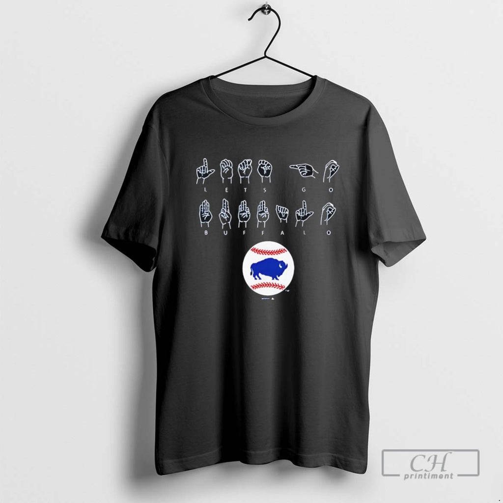 Bisons Lets Go Buffalo Asl Language T Shirt Sweater