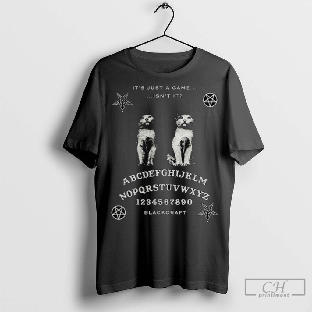 Black Craft Ouija Cats Its Just A Game Isnt It Long Sleve T Shirt Jpg