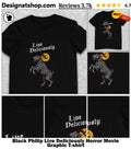 Black Philip Live Deliciously Horror Movie Graphic shirt