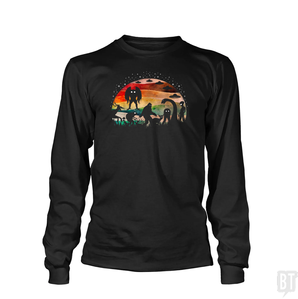 Cryptid Funny Bigfoot Long Sleeve