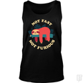 Funny Sloth Not Fast Not Furious Tank Top