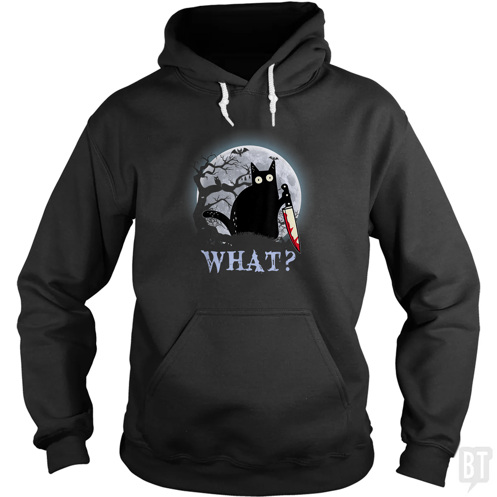Halloween Murder Cat Hoodie