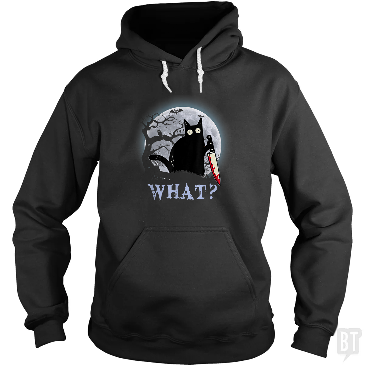 Halloween Murder Cat Hoodie