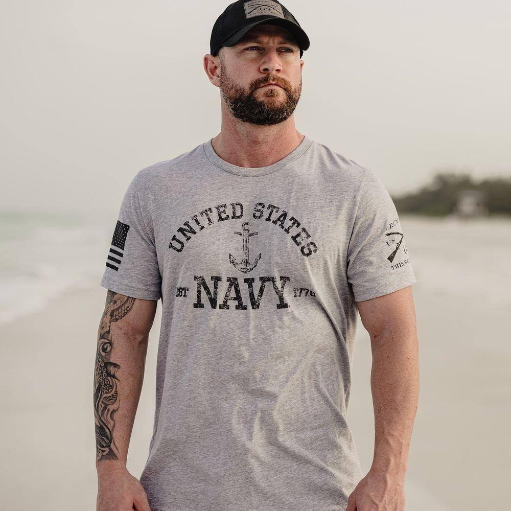 USN - Est. 1775 2.0 T-Shirt - Athletic Heather