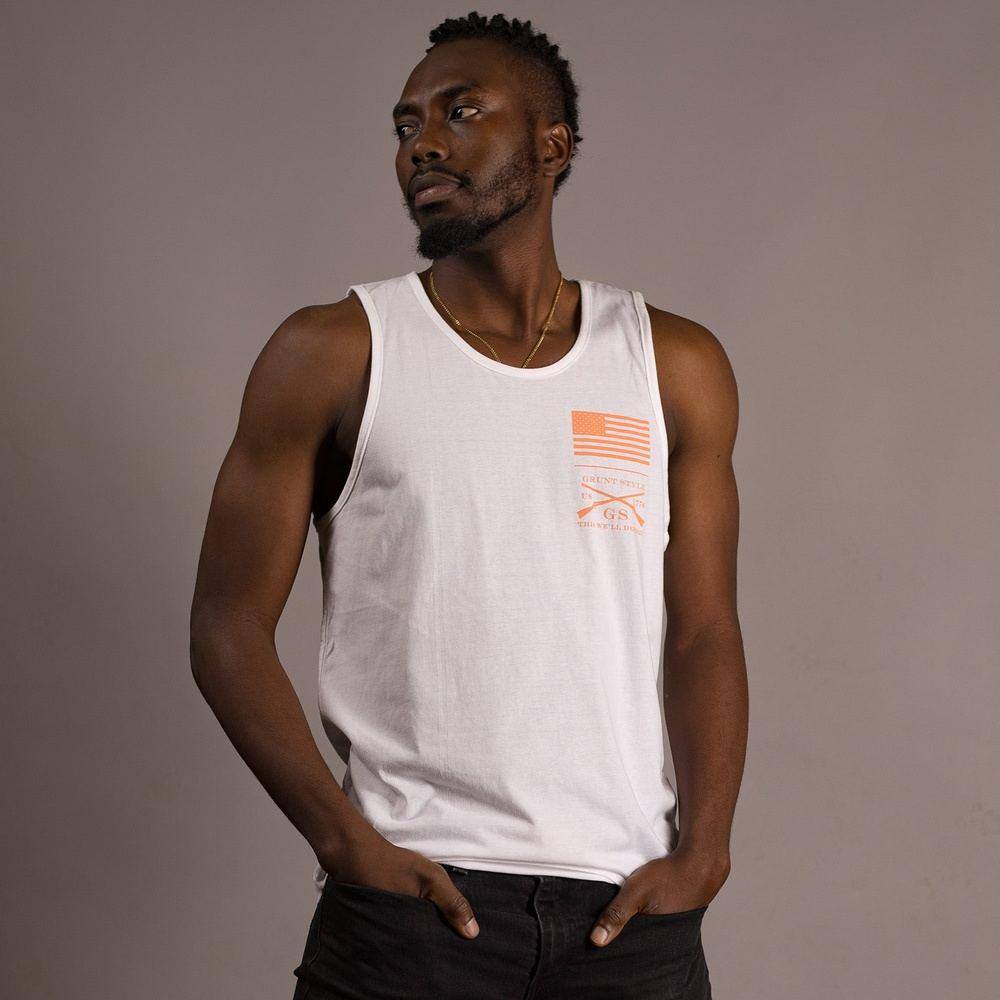 Men's Tropical Death Tank - White