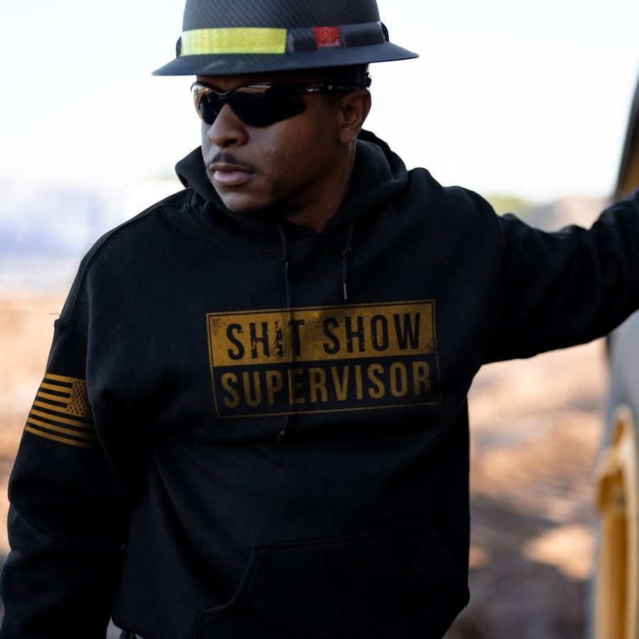 Sh*t Show Supervisor Hoodie - Black