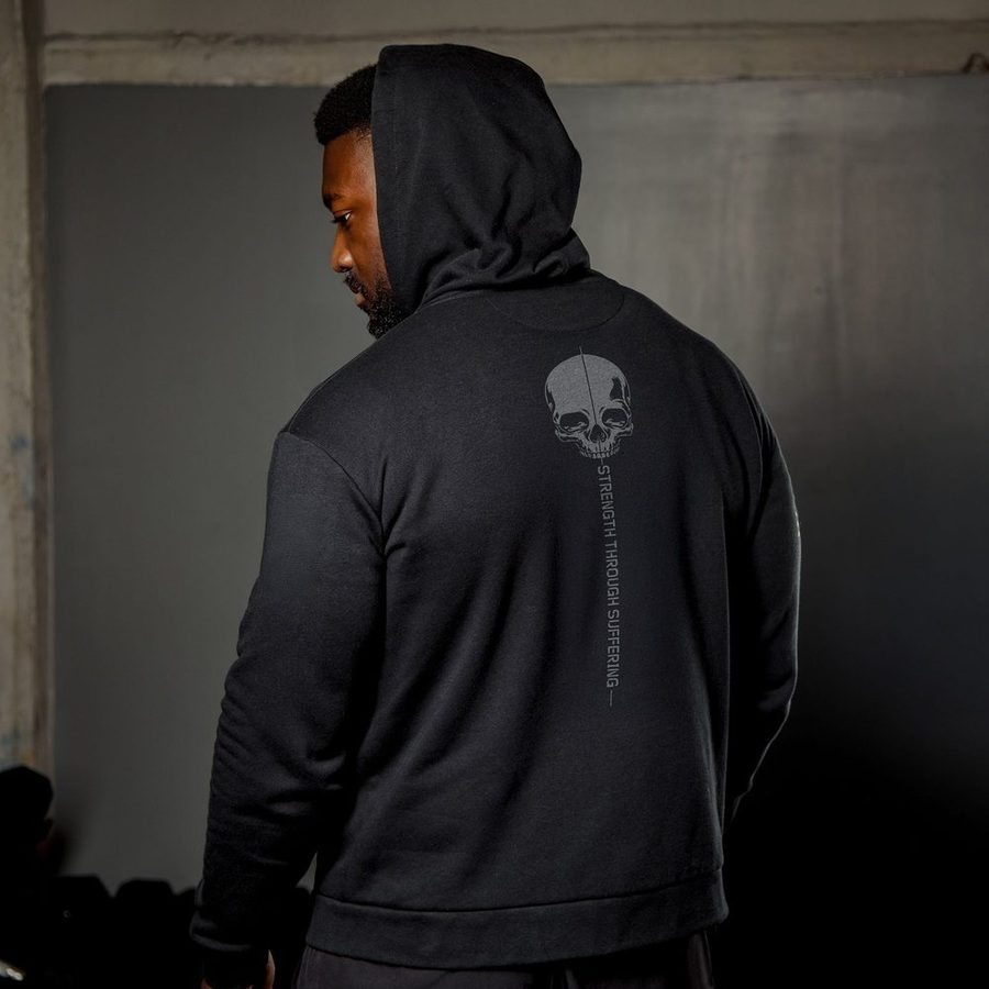 Strength Through Suffering Full-Zip Hoodie - Black