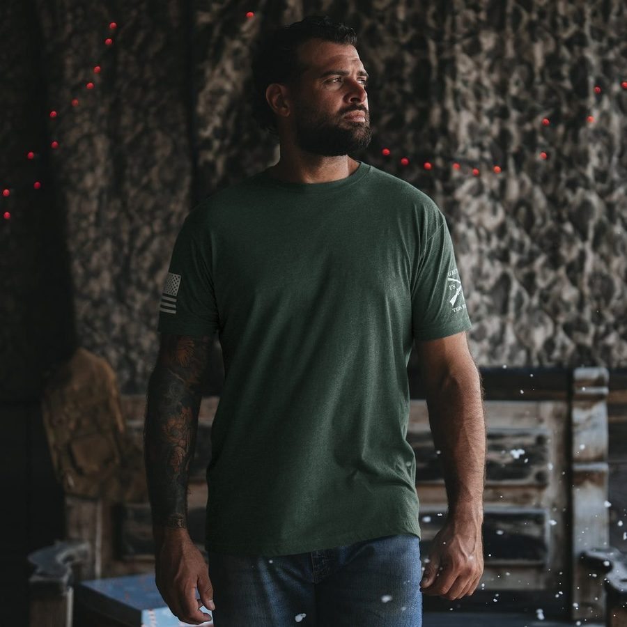 Basic T-Shirt - Heather Forest Green