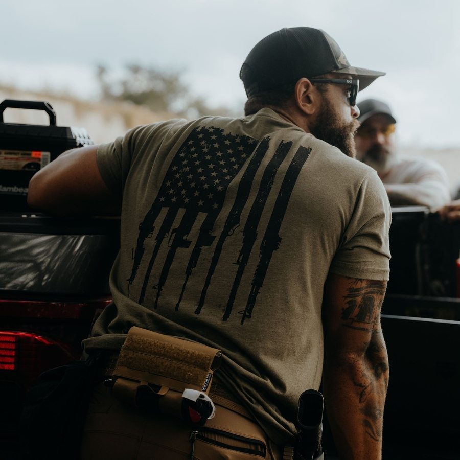 Rifle Flag 2.0 T-Shirt - Military Green