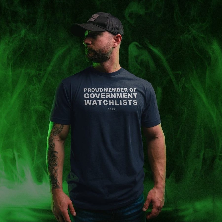 Government Watchlists T-Shirt - Midnight Navy