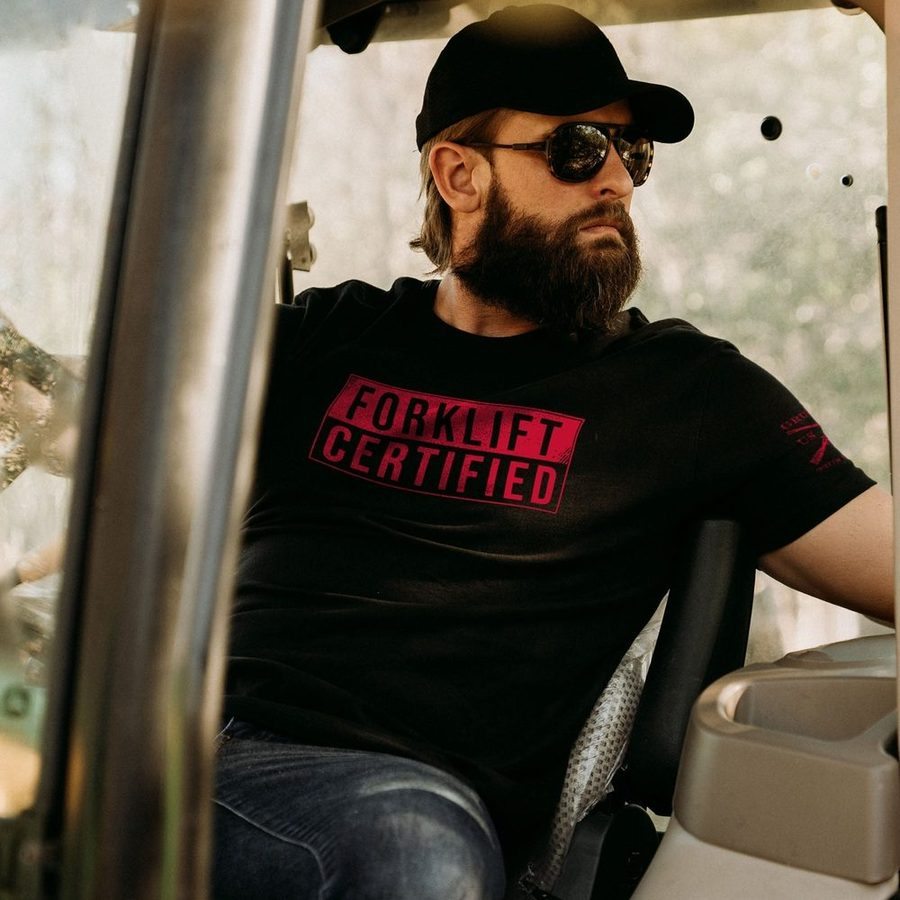 Forklift Certified T-Shirt - Black