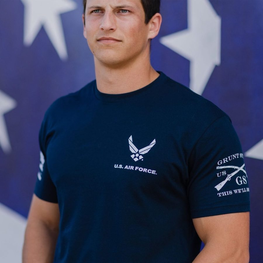 USAF - Finger-Four Formation T-Shirt - Midnight Navy