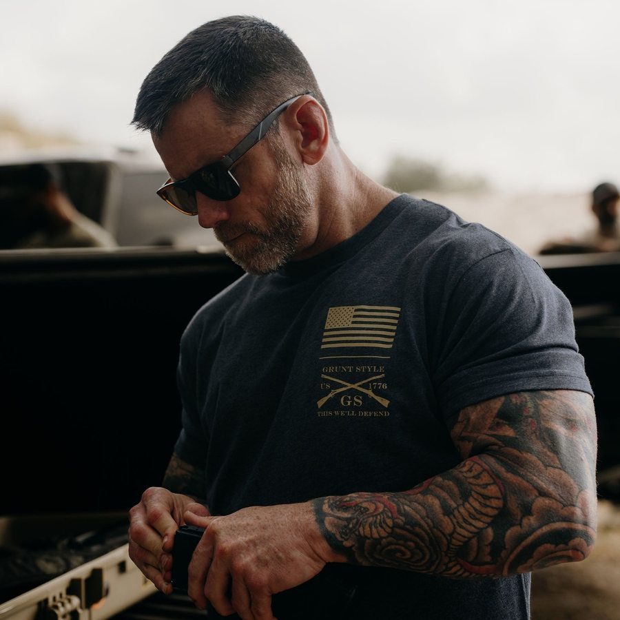 Rifle Flag 2.0 T-Shirt - Charcoal