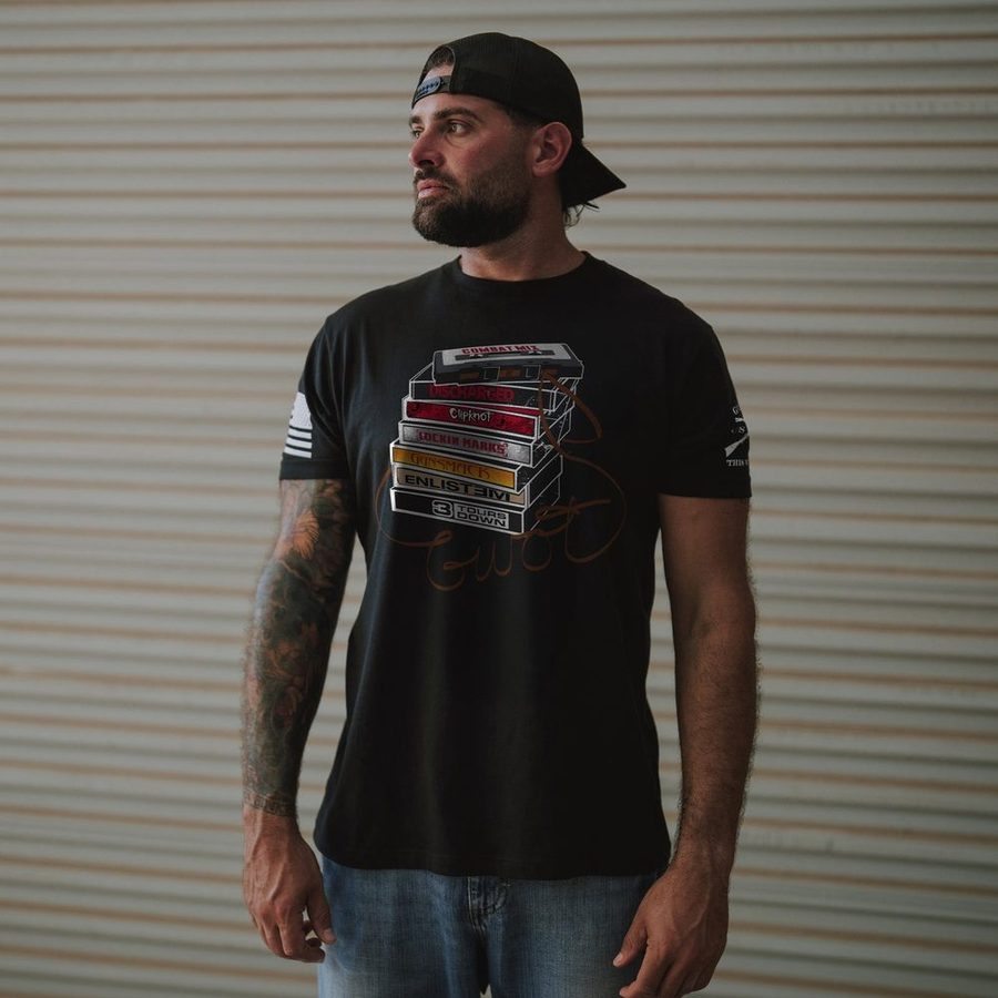 Combat Mix T-Shirt - Black