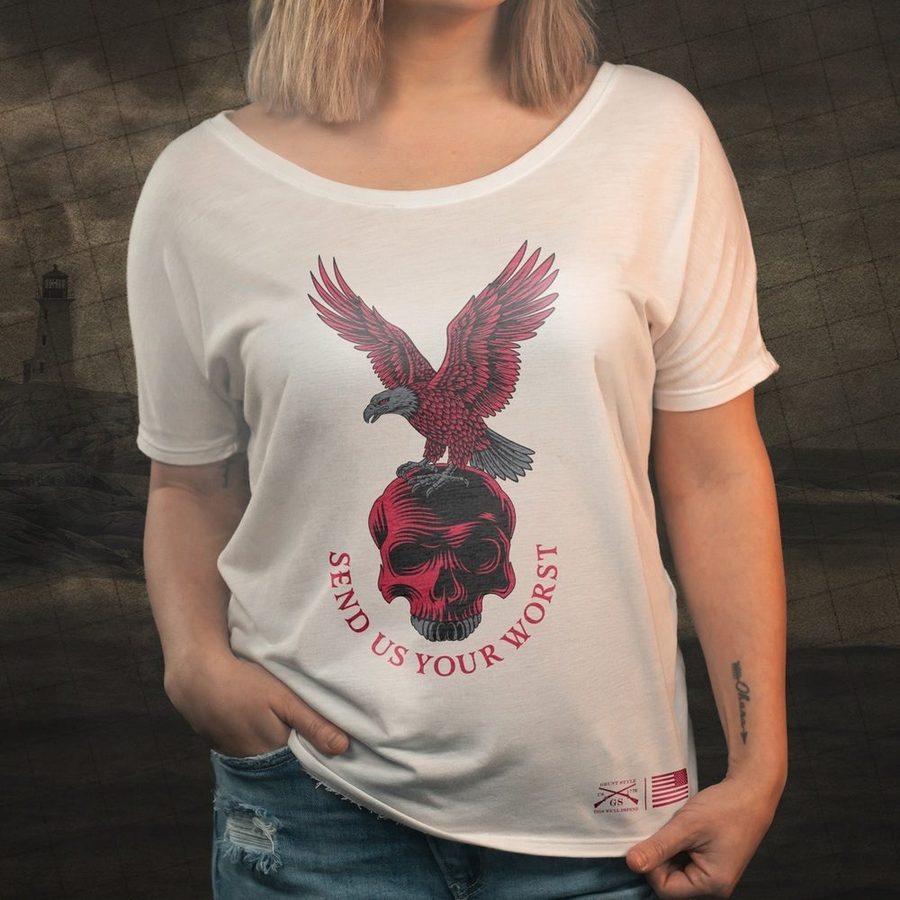 Women's Send Us Your Worst Slouchy T-Shirt - White