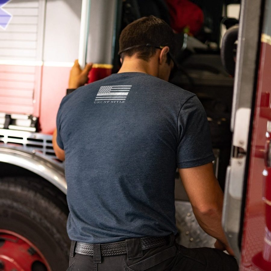 No Easy Days EMS T-Shirt - Midnight Navy