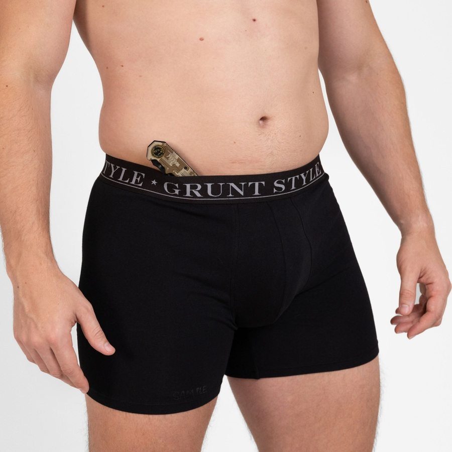 Base Command 2-Pack Boxer Briefs - Black & Black