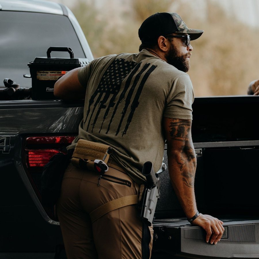 Rifle Flag 2.0 T-Shirt - Military Green
