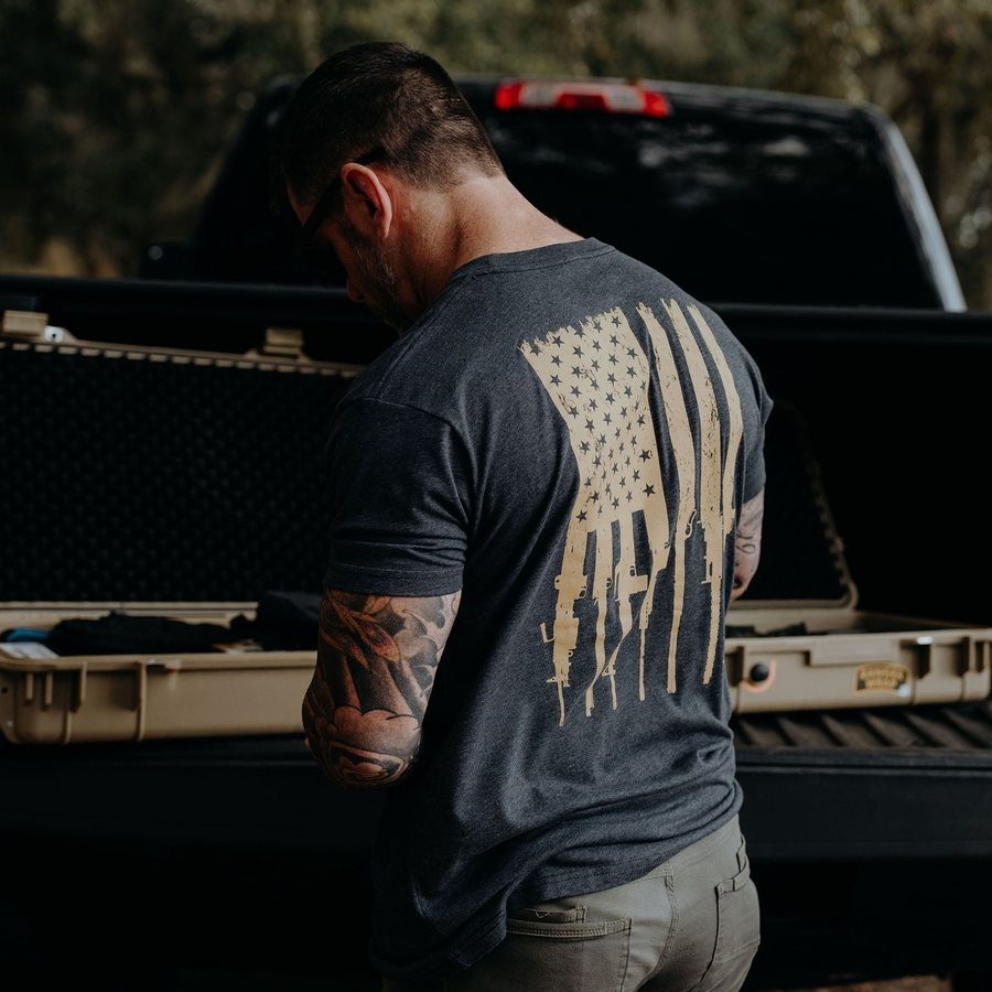 Rifle Flag 2.0 T-Shirt - Charcoal