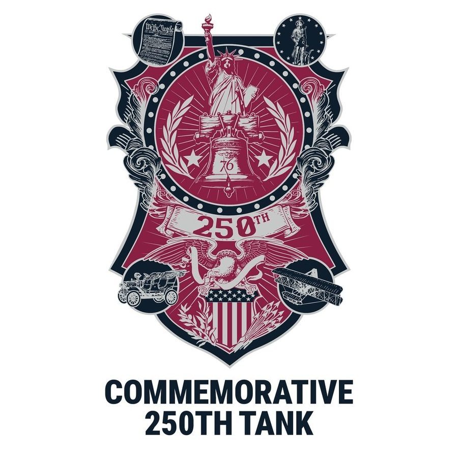 Women's 250th Commemorative Racerback Cropped Tank  - White