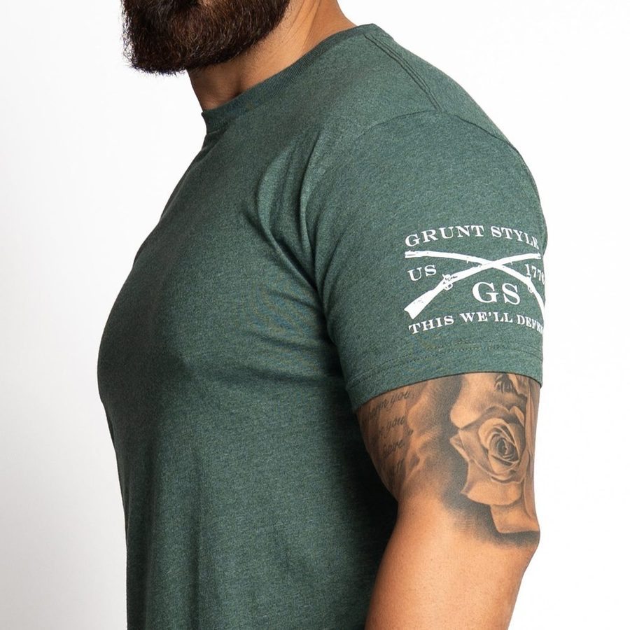 Basic T-Shirt - Heather Forest Green