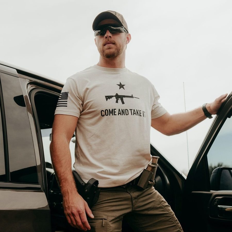 Come And Take It T-Shirt - Sand