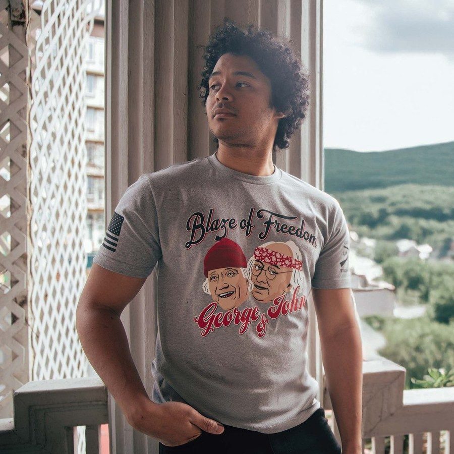 Blaze of Freedom T-Shirt - Dark Heather Gray