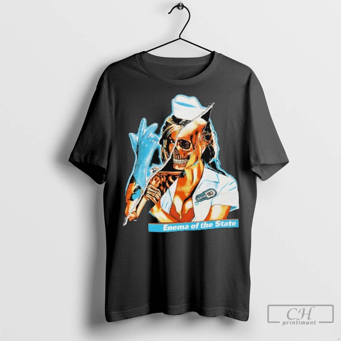 Blink 182 Enema Of The State Iconic Nurse Skeleton Album Cover T Shirt Jpg