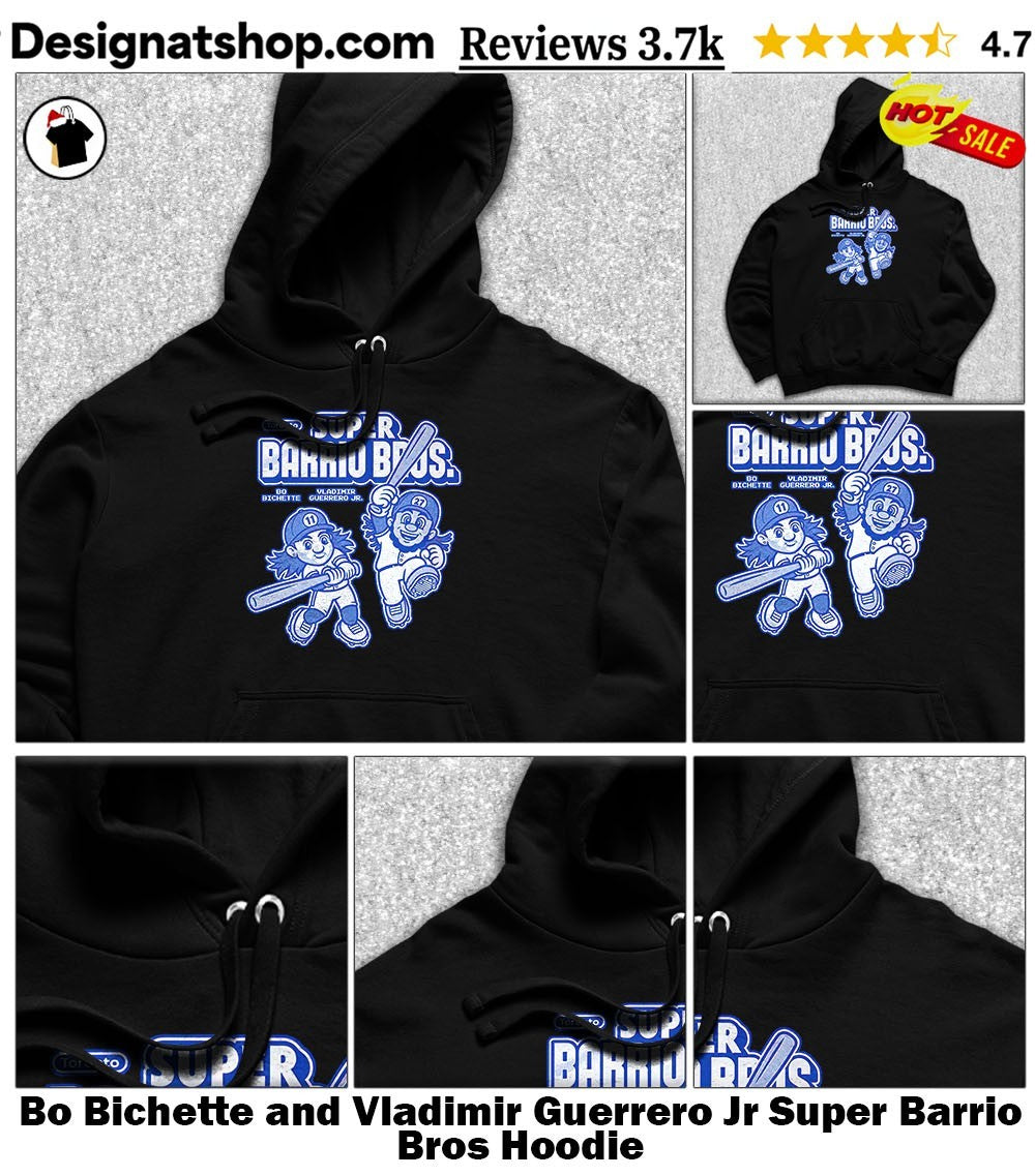 Bo Bichette and Vladimir Guerrero Jr Super Barrio Bros shirt