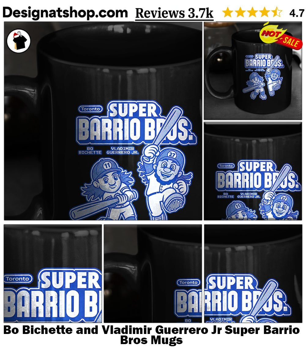 Bo Bichette and Vladimir Guerrero Jr Super Barrio Bros shirt