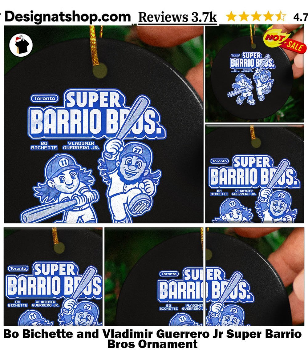 Bo Bichette and Vladimir Guerrero Jr Super Barrio Bros shirt