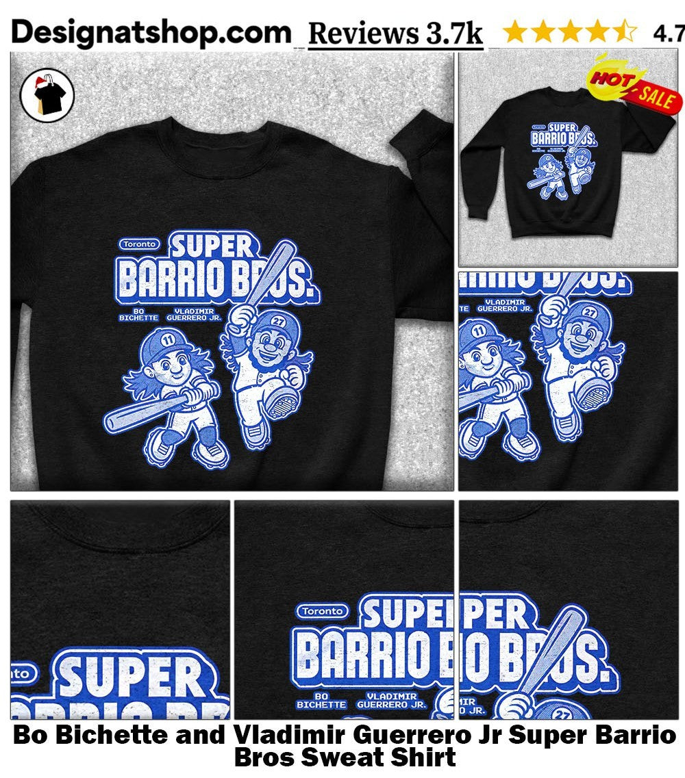 Bo Bichette and Vladimir Guerrero Jr Super Barrio Bros shirt