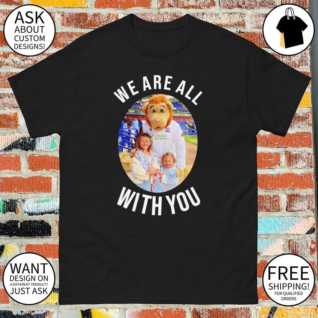 Bolton Wanderers FC Purple Tribute We Are All With You shirt