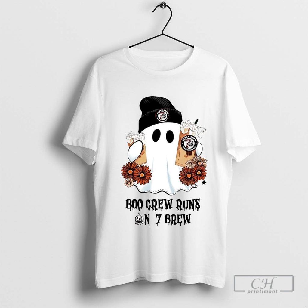 Boo Crew Runs On 7 Brew Ghost Halloween