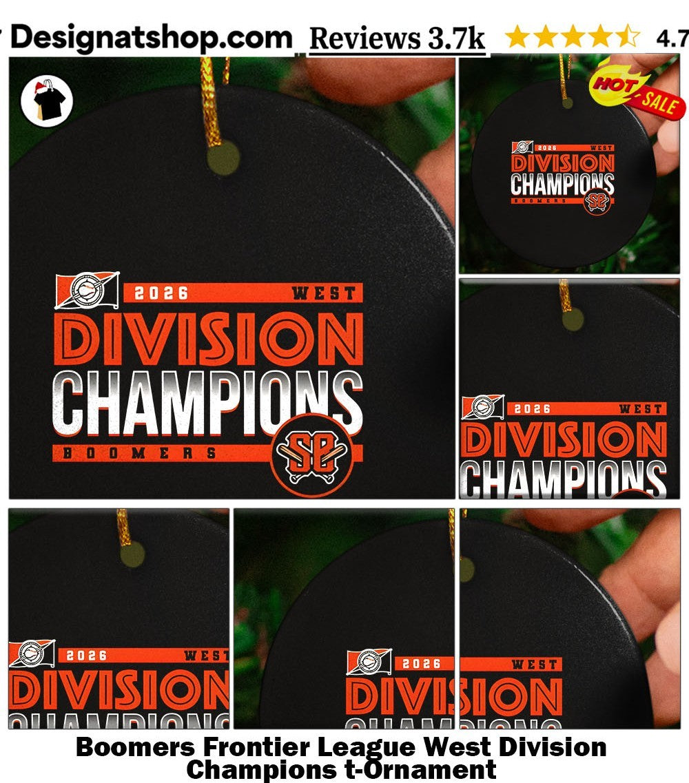 Boomers Frontier League West Division Champions t-shirt