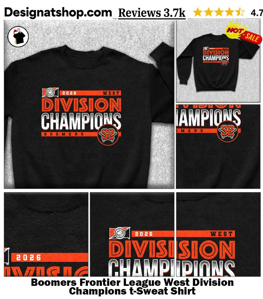Boomers Frontier League West Division Champions t-shirt