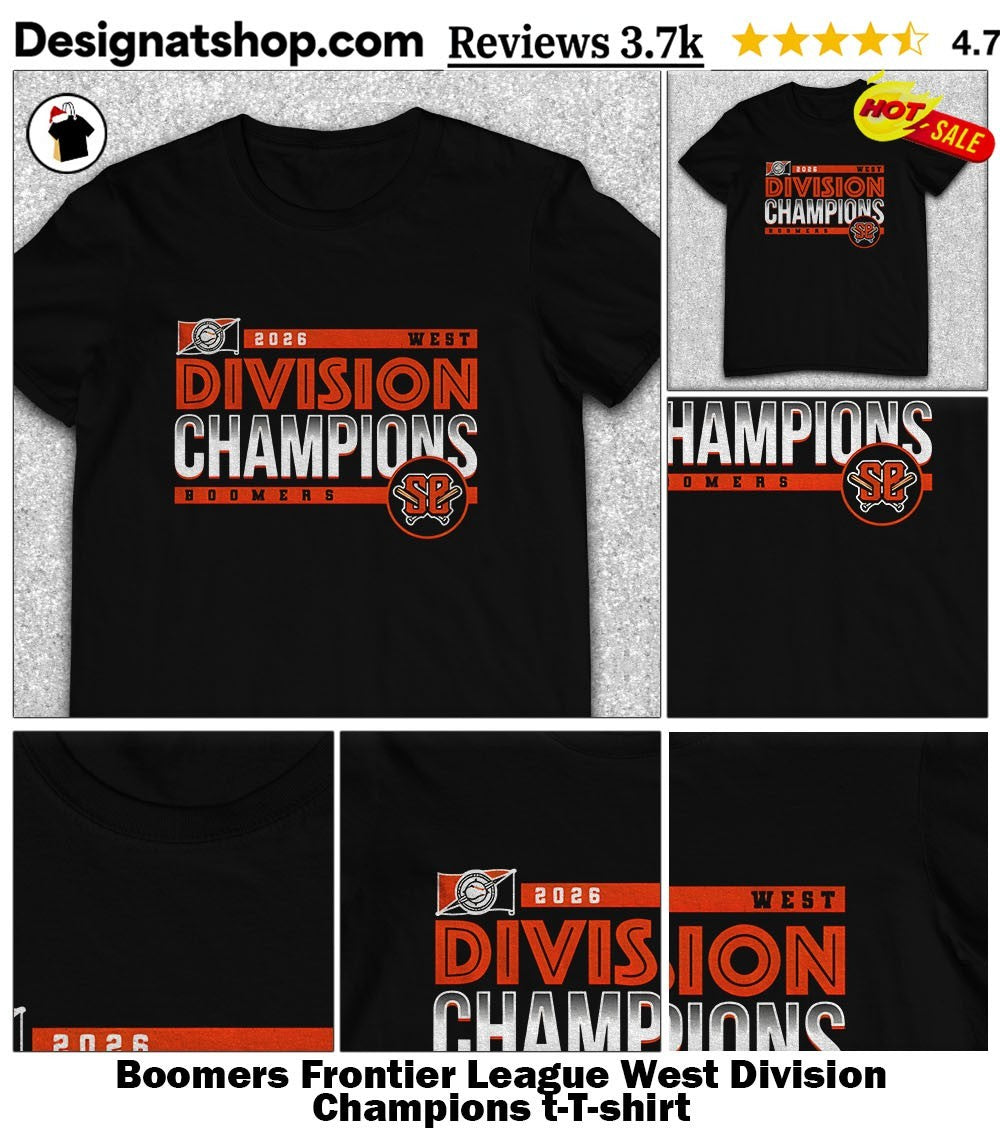 Boomers Frontier League West Division Champions t-shirt