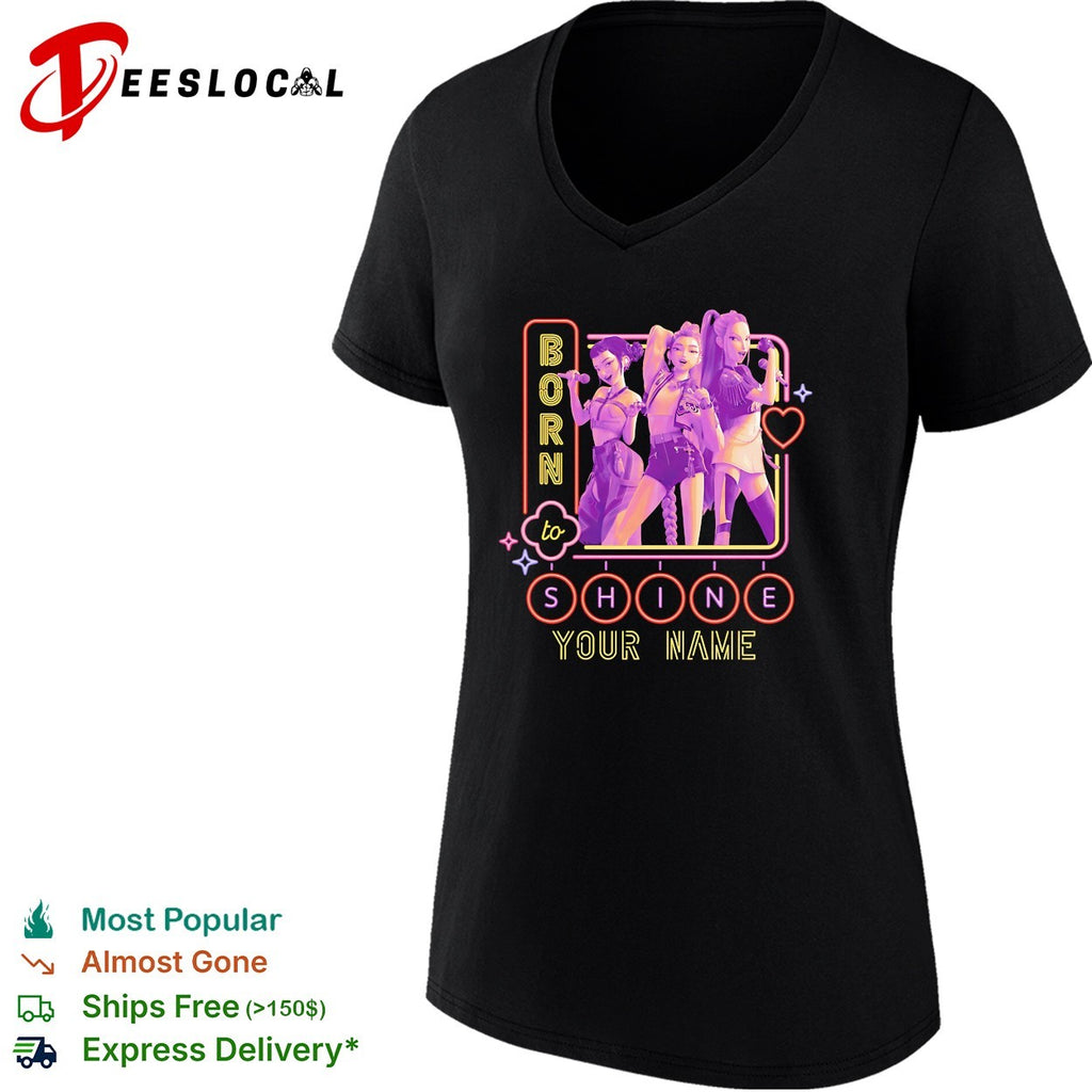 Born to shine your name K pop group shirt