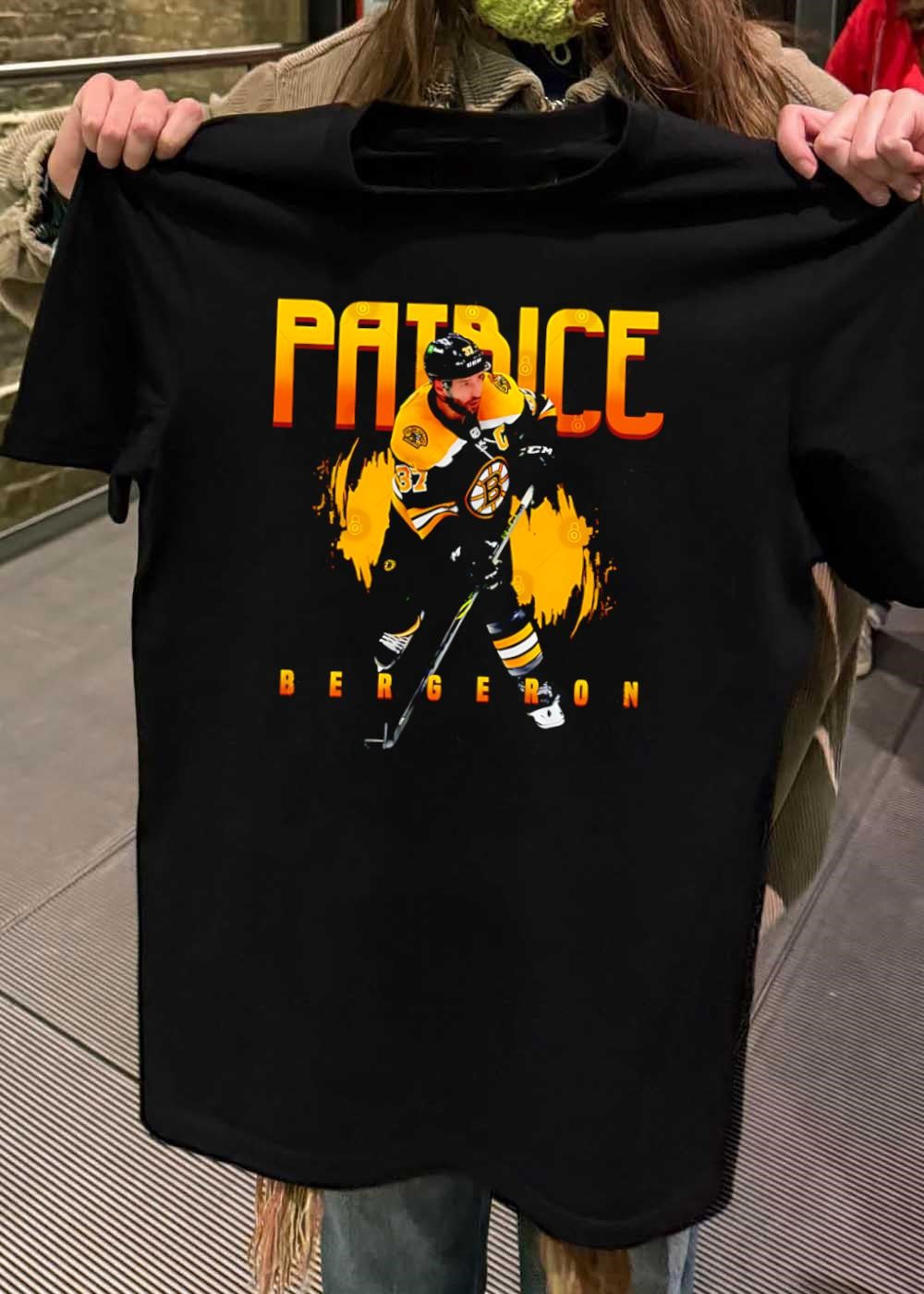 Boston Bruins Hockey Icon Patrice Bergeron Graphic T-Shirt