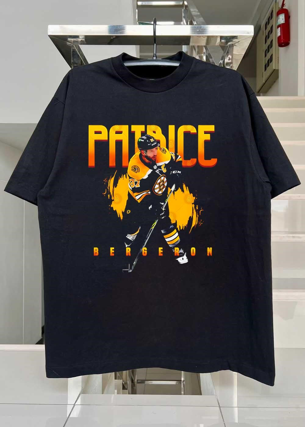Boston Bruins Hockey Icon Patrice Bergeron Graphic T-Shirt